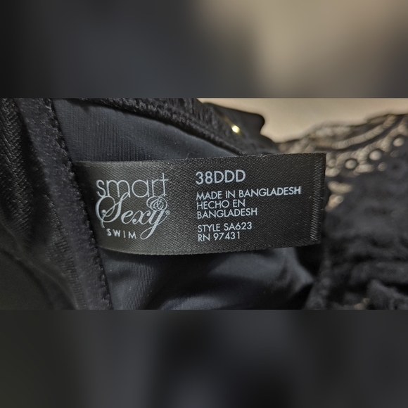 Smart & Sexy Twist Bandeau Tankini Top 38DDD NWOT - Picture 6 of 6